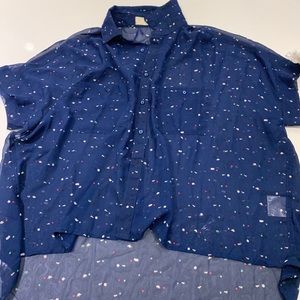 Navy blouse